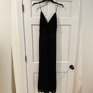 NWT Banana Republic Black Strappy Maxi Cocktail Party Dress Sz 8